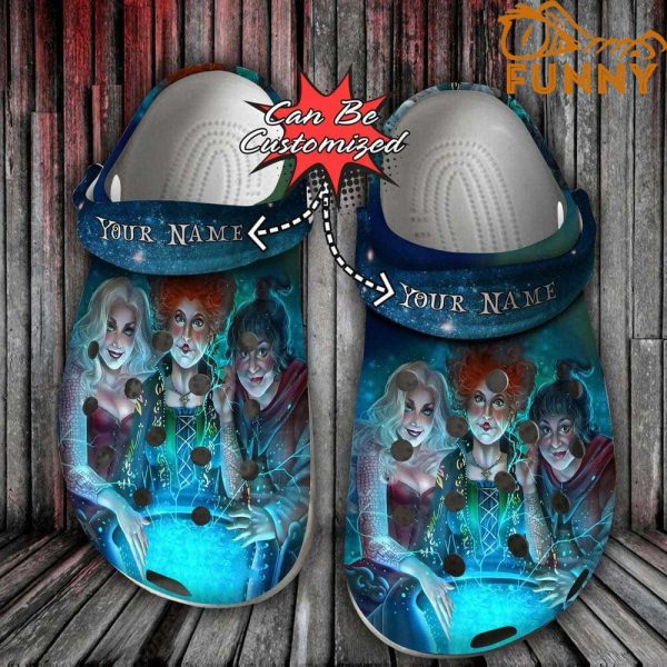 Personalized Hocus Pocus Blue Crocs Halloween