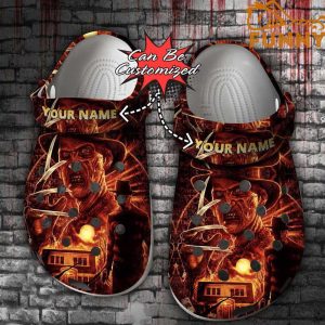 Personalized Horror Character Freddy Crocs Halloween