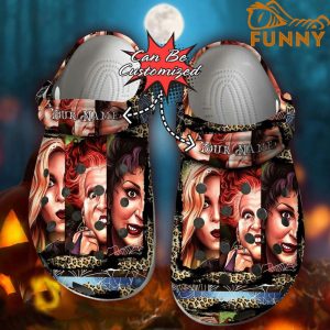 Personalized Hocus Pocus Leopard Crocs Halloween