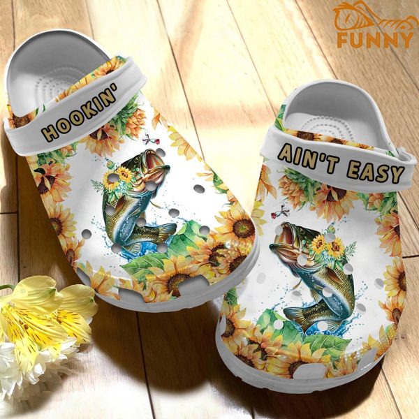 Hookin Aint Fishing Crocs