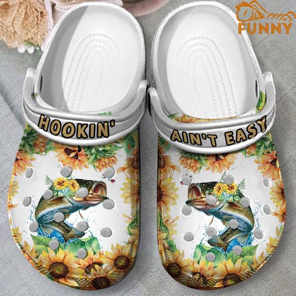 Hookin Aint Fishing Crocs