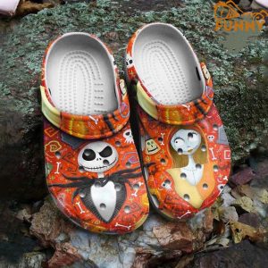 Jack And Sally Halloween Orange Corcs