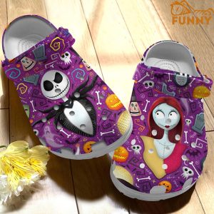 Jack And Sally Halloween Purple Corcs