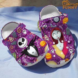 Jack And Sally Halloween Purple Corcs 2