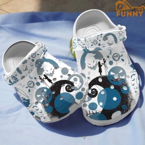 Jack And Sally Nightmare Before White Crocs 1