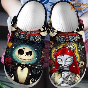 Jack Skellington And Sally Nightmare Before Christmas Crocs