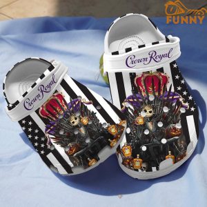 Jack Skellington Crown Royal Purple Halloween Crocs 1