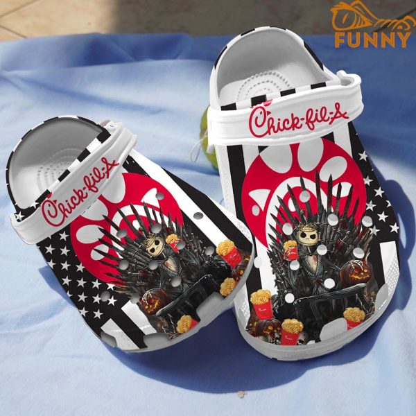 Jack Skellington Crown Royal Red Halloween Crocs