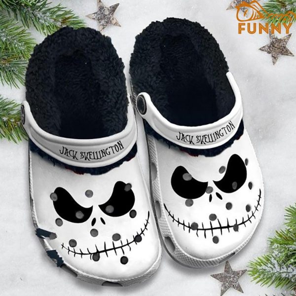 Jack Skellington Face Fleece Crocs