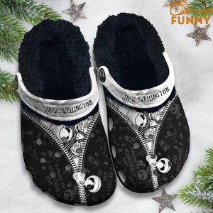 Jack Skellington Nightmare Before Christmas Fleece Crocs 2