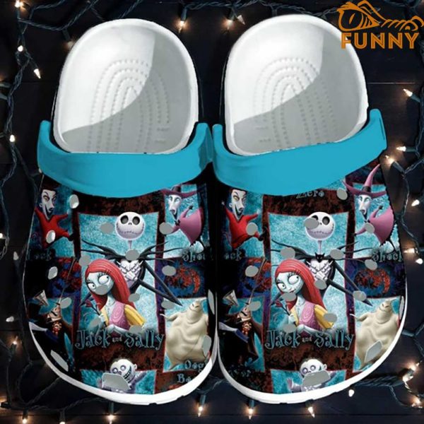 Love Jack And Sally Halloween Crocs