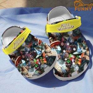 Movie Alice In WonderLand Pattern Crocs 1