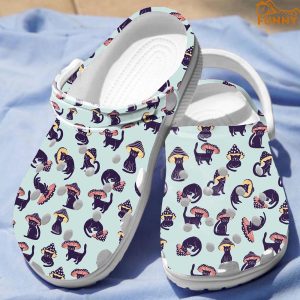 Mushroom Cat Crocs Classic Clog Shoes 4