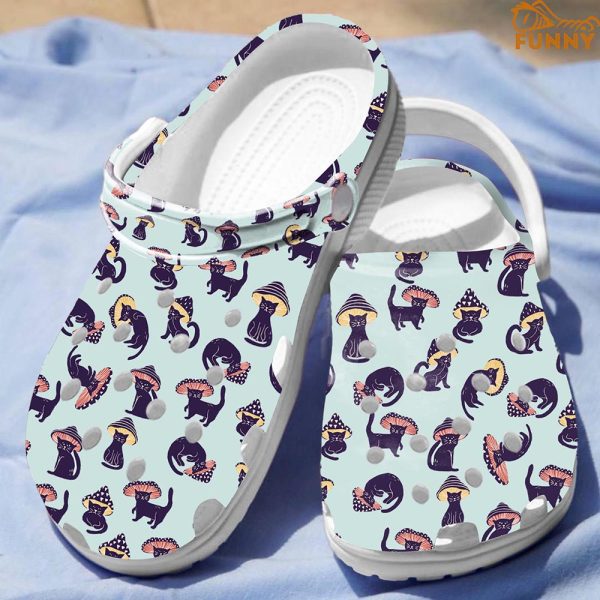 Mushroom Cat Crocs Classic Clog Shoes