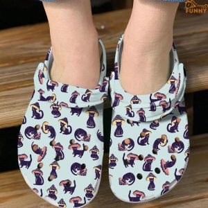 Mushroom Cat Crocs Classic Clog Shoes 5