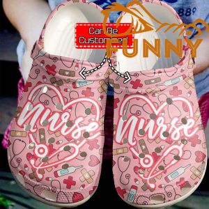 Nurse Lovely Life Pink Crocs Classic Clog