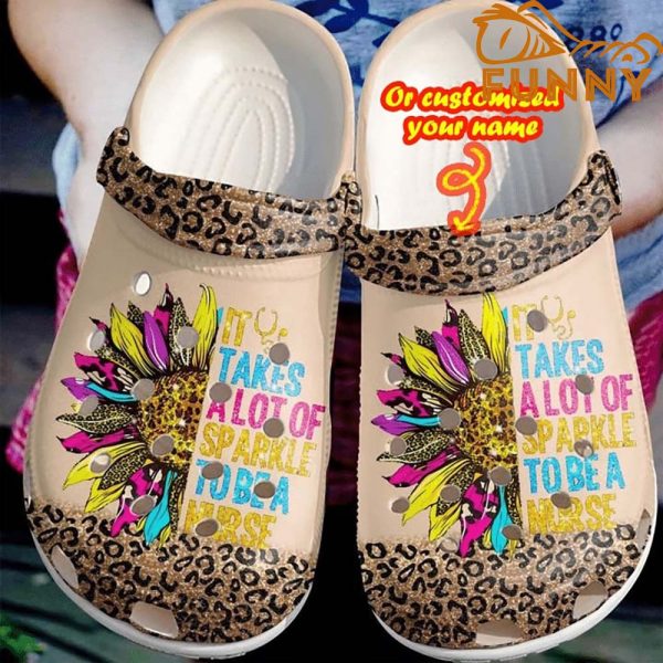 Nurse Sunflower Crocs Classic Clog