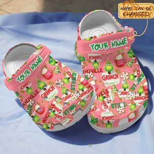 Personalized Baby Grinch Christmas Crocs 1