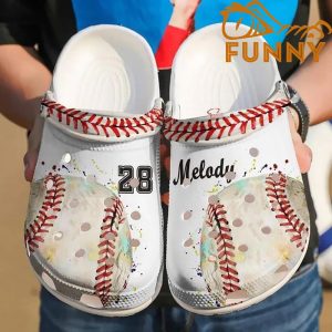 Personalized Baseball Ball Number Crocs Crocband Clog