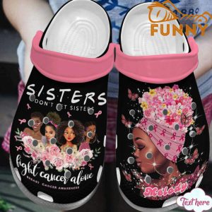 Personalized Breast Cancer Crocs Clogs Crocband Shoes