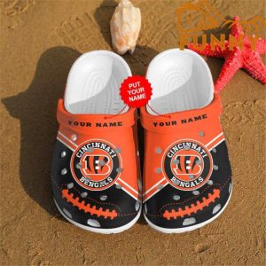 Personalized Cincinnati Bengals Football Crocs