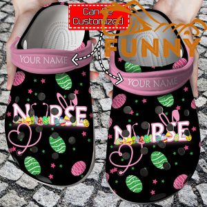 Personalized Happy Easter Nurse Crocs