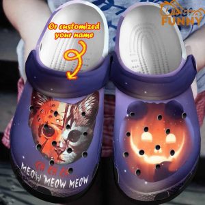 Personalized Meow Cat Crocs Halloween