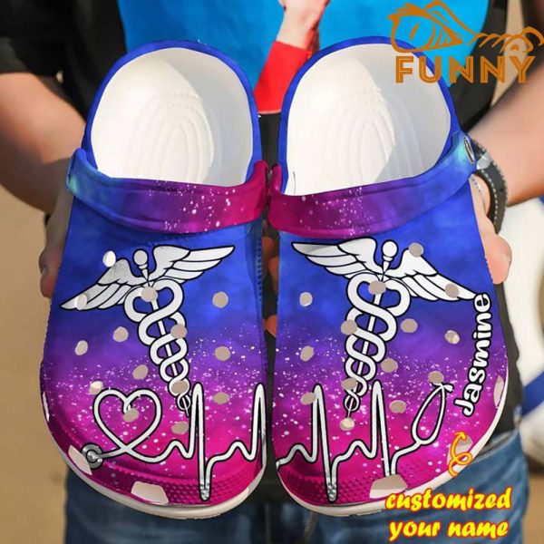 Personalized Nurse Symbol Crocs