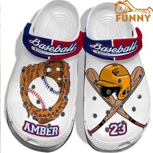 Personalized Player Baseball Equipment Crocs