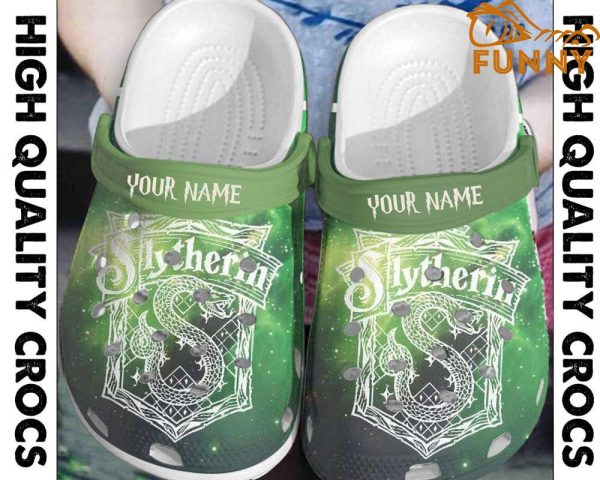 Personalized Slytherin Logo Harry Potter Crocs