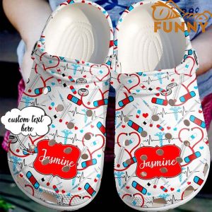 Personalized Stethoscope Nurse Crocs