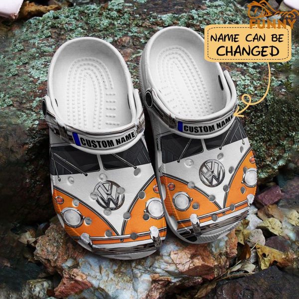 Personalized Volkswagen White Crocs