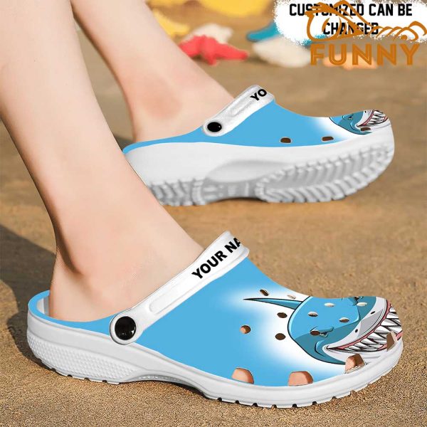 Shark Face Custom Crocs With Name