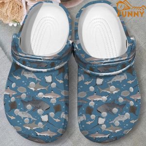 Shark Pattern Fishing Crocs