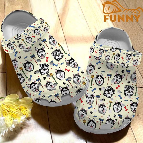 Siberian Husky Crocs Classic Clog