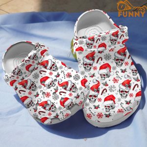 Skull Pattern Christmas Crocs 1