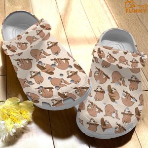 Sloth Animal Crocs Clog Shoes 1