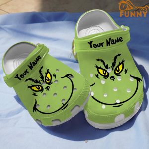 Smiling Face Grinch Crocs 1