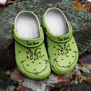 Smiling Face Grinch Crocs