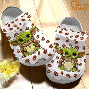 Star Wars Baby Yoda Coffee Spelled Crocs 3