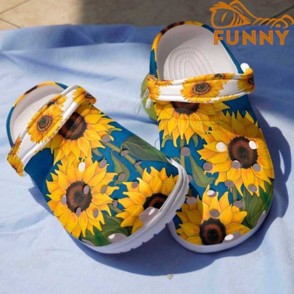 Sunflower Crocs Classic Clogs Shoes