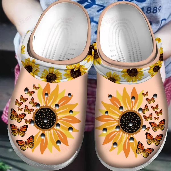 Sunflower Geige Crocs Classic Clogs Shoes