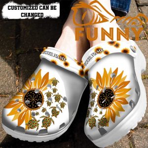 Turtle Sunflower Crocs Classic Clog 2