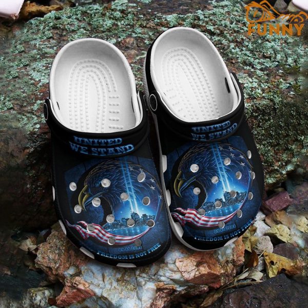 United We Stand American Flag Croc