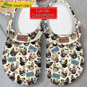 Animal Print French Bulldog Pattern Crocs