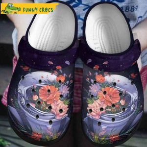 Astronaut Floral Crocs