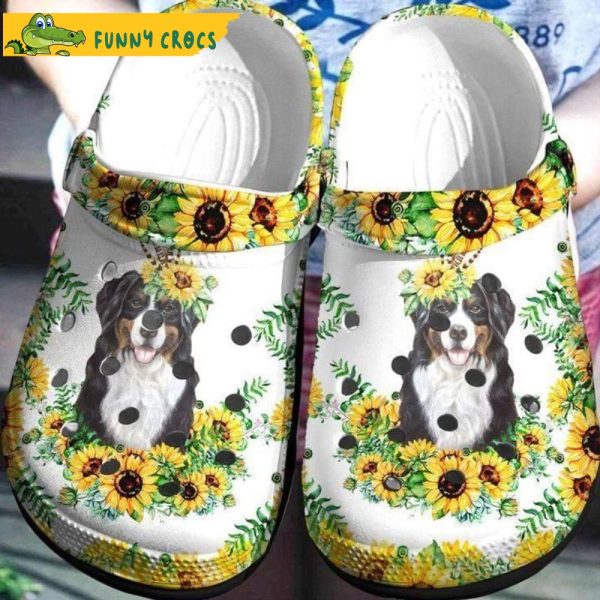 Australian Shepherd Sunflower Crocs