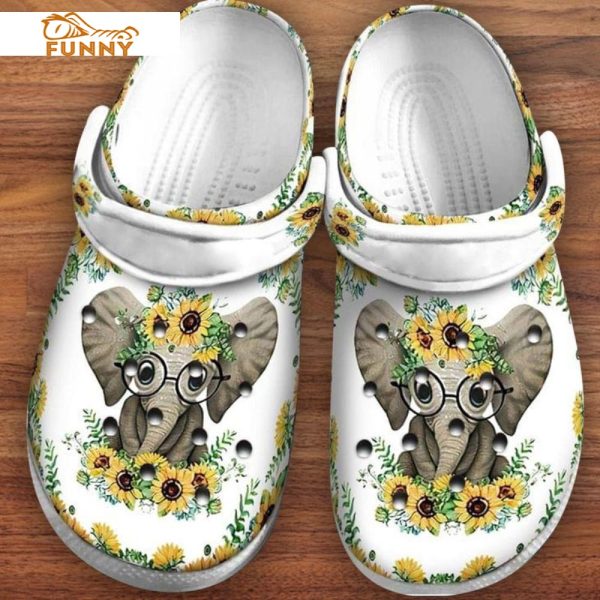 Autism Cute Elephant Crocs