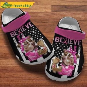 Autism Pitbull Puppy Dog Crocs