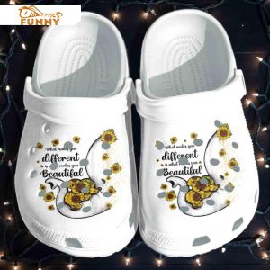 Autism Sunflower Elephant Mom Crocs